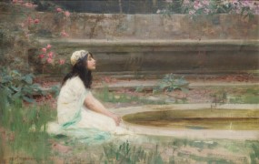 Herbert James Draper_1863-1920_A Young Girl by a Pool.jpg